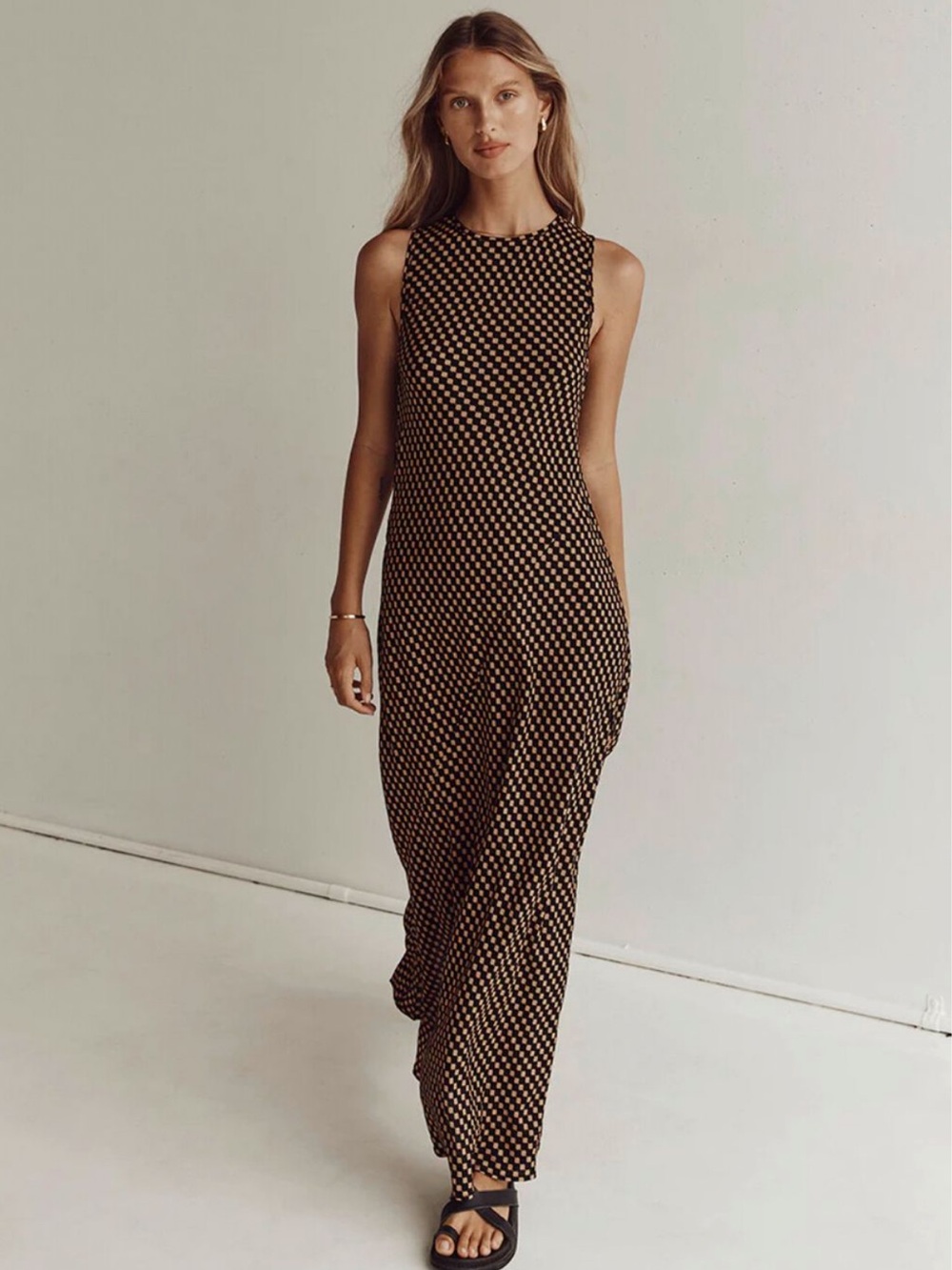 DISSH Mila Slip Dress in Caramel